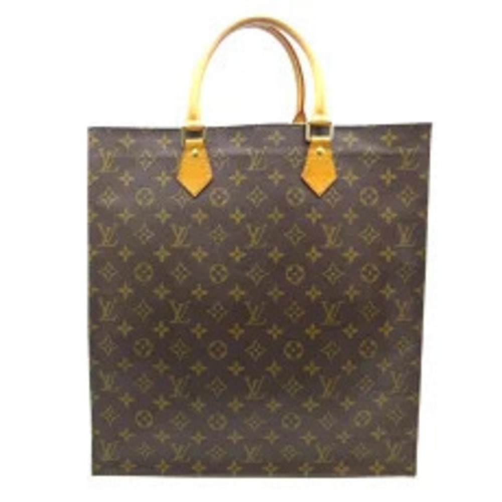 Louis Vuitton Sac Plat Shoulder strap Handbag Monogram Ebene Brown